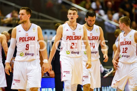  17.09.2018 GDANSK<br />
KOSZYKOWKA - KWALIFIKACJE DO MISTRZOSTW SWIATA FIBA 2019<br />
BASKETBALL - THE FIBA WORLD CUP 2019 QUALIFIERS<br />
POLSKA - CHORWACJA<br />
(poland - croatia)<br />
N/Z MATEUSZ PONITKA TOMASZ GIELO ADAM HRYCANIUK ADAM WACZYNSKI<br />
 