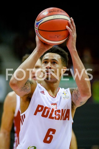  17.09.2018 GDANSK<br />
KOSZYKOWKA - KWALIFIKACJE DO MISTRZOSTW SWIATA FIBA 2019<br />
BASKETBALL - THE FIBA WORLD CUP 2019 QUALIFIERS<br />
POLSKA - CHORWACJA<br />
(poland - croatia)<br />
N/Z AJ SLAUGHTER SYLWETKA PORTRET<br />
 