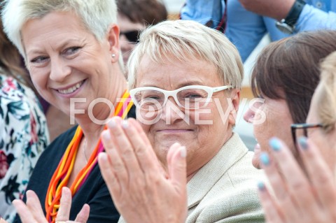  18.09.2018 WARSZAWA<br />SPOTKANIE RAFALA TRZASKOWSKIEGO Z PRZEDSTAWICIELAMI KONGRESU KOBIET<br />N/Z HENRYKA BOCHNIARZ DOROTA WARAKOMSKA<br /> 