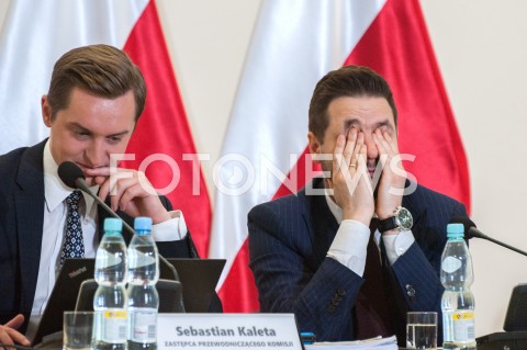  20.09.2018 WARSZAWA<br />POSIEDZENIE KOMISJI WERYFIKACYJNEJ<br />N/Z PATRYK JAKI SEBASTIAN KALETA<br /> 