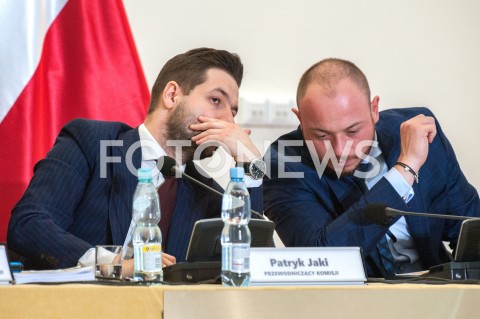  20.09.2018 WARSZAWA<br />POSIEDZENIE KOMISJI WERYFIKACYJNEJ<br />N/Z PATRYK JAKI BARTLOMIEJ OPALINSKI<br /> 