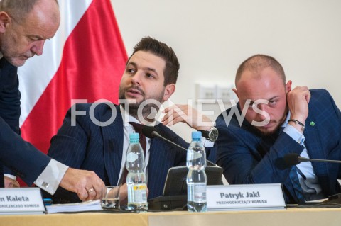  20.09.2018 WARSZAWA<br />POSIEDZENIE KOMISJI WERYFIKACYJNEJ<br />N/Z PATRYK JAKI BARTLOMIEJ OPALINSKI JAN MOSINSKI<br /> 