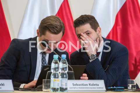  20.09.2018 WARSZAWA<br />POSIEDZENIE KOMISJI WERYFIKACYJNEJ<br />N/Z PATRYK JAKI SEBASTIAN KALETA<br /> 