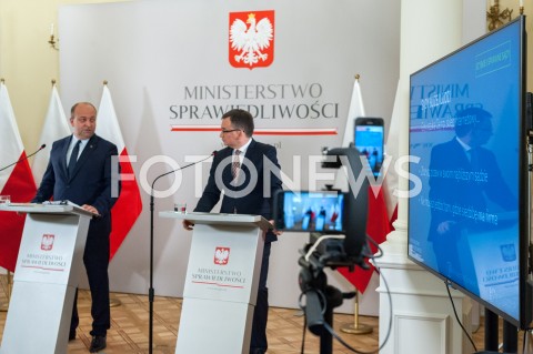  20.09.2018 WARSZAWA<br />KONFERENCJA MINISTRA SPRAWIEDLIWOSCI<br />N/Z ZBIGNIEW ZIOBRO LUKASZ PIEBIAK<br /> 