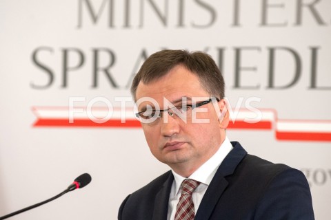  20.09.2018 WARSZAWA<br />KONFERENCJA MINISTRA SPRAWIEDLIWOSCI<br />N/Z ZBIGNIEW ZIOBRO<br /> 