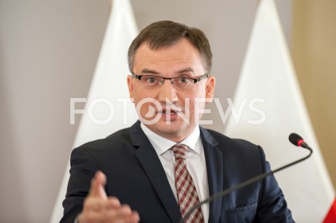  20.09.2018 WARSZAWA<br />KONFERENCJA MINISTRA SPRAWIEDLIWOSCI<br />N/Z ZBIGNIEW ZIOBRO<br /> 