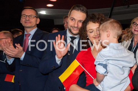  22.09.2018 WARSZAWA<br />KONWENCJA WYBORCZA PATRYKA JAKIEGO<br />N/Z JAROSLAW KACZYNSKI ANNA JAKI SYN RADOSLAW RADEK JAKI MATEUSZ MORAWIECKI PATRYK JAKI MALGORZATA GOSIEWSKA<br /> 