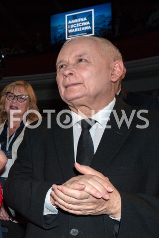  22.09.2018 WARSZAWA<br />KONWENCJA WYBORCZA PATRYKA JAKIEGO<br />N/Z JAROSLAW KACZYNSKI<br /> 