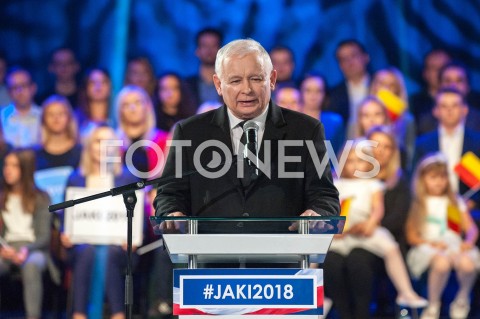  22.09.2018 WARSZAWA<br />KONWENCJA WYBORCZA PATRYKA JAKIEGO<br />N/Z JAROSLAW KACZYNSKI<br /> 