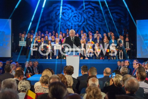  22.09.2018 WARSZAWA<br />KONWENCJA WYBORCZA PATRYKA JAKIEGO<br />N/Z JAROSLAW KACZYNSKI<br /> 