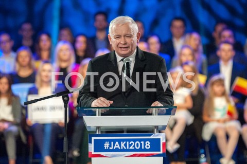  22.09.2018 WARSZAWA<br />KONWENCJA WYBORCZA PATRYKA JAKIEGO<br />N/Z JAROSLAW KACZYNSKI<br /> 