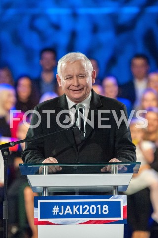  22.09.2018 WARSZAWA<br />KONWENCJA WYBORCZA PATRYKA JAKIEGO<br />N/Z JAROSLAW KACZYNSKI<br /> 