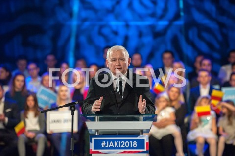  22.09.2018 WARSZAWA<br />KONWENCJA WYBORCZA PATRYKA JAKIEGO<br />N/Z JAROSLAW KACZYNSKI<br /> 