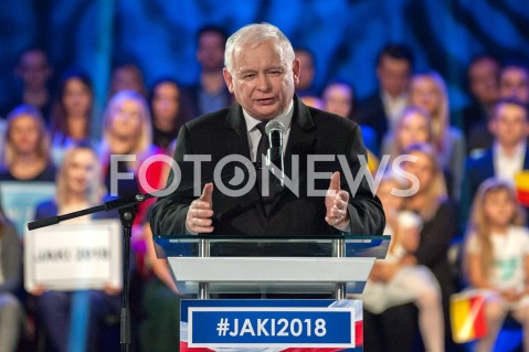  22.09.2018 WARSZAWA<br />KONWENCJA WYBORCZA PATRYKA JAKIEGO<br />N/Z JAROSLAW KACZYNSKI<br /> 