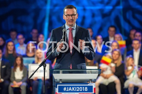  22.09.2018 WARSZAWA<br />KONWENCJA WYBORCZA PATRYKA JAKIEGO<br />N/Z MATEUSZ MORAWIECKI<br /> 