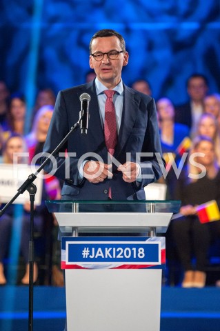  22.09.2018 WARSZAWA<br />KONWENCJA WYBORCZA PATRYKA JAKIEGO<br />N/Z MATEUSZ MORAWIECKI<br /> 