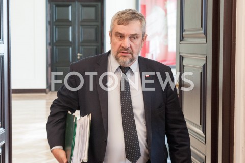  25.09.2018 WARSZAWA<br />POSIEDZENIE RADY MINISTROW W WARSZAWIE<br />N/Z JAN KRZYSZTOF ARDANOWSKI<br /> 