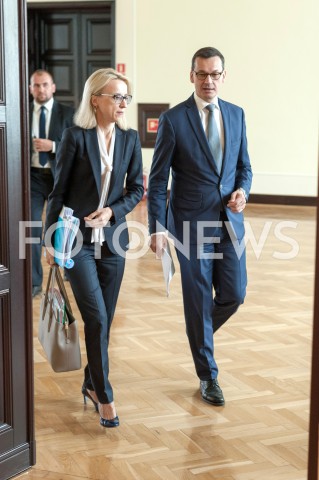  25.09.2018 WARSZAWA<br />POSIEDZENIE RADY MINISTROW W WARSZAWIE<br />N/Z PREMIER MATEUSZ MORAWIECKI TERESA CZERWINSKA<br /> 