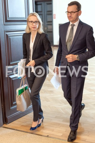  25.09.2018 WARSZAWA<br />POSIEDZENIE RADY MINISTROW W WARSZAWIE<br />N/Z PREMIER MATEUSZ MORAWIECKI TERESA CZERWINSKA<br /> 
