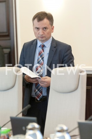  25.09.2018 WARSZAWA<br />POSIEDZENIE RADY MINISTROW W WARSZAWIE<br />N/Z ZBIGNIEW ZIOBRO<br /> 
