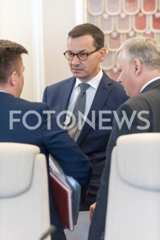  25.09.2018 WARSZAWA<br />POSIEDZENIE RADY MINISTROW W WARSZAWIE<br />N/Z PREMIER MATEUSZ MORAWIECKI MICHAL DWORCZYK MAREK SUSKI<br /> 