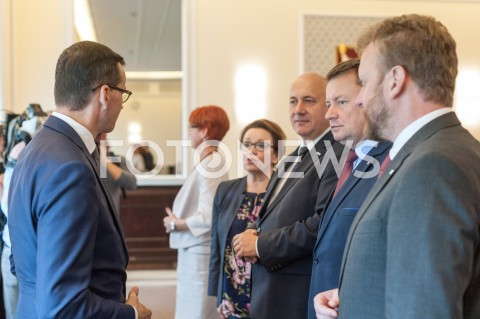  25.09.2018 WARSZAWA<br />POSIEDZENIE RADY MINISTROW W WARSZAWIE<br />N/Z PREMIER MATEUSZ MORAWIECKI JOACHIM BRUDZINSKI MARIUSZ BLASZCZAK ANNA ZALEWSKA LUKASZ SZUMOWSKI<br /> 