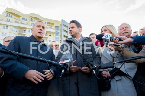  25.09.2018 WARSZAWA<br />KAMPANIA SAMORZADOWA PO W WARSZAWIE<br />N/Z RAFAL TRZASKOWSKI GRZEGORZ SCHETYNA<br /> 