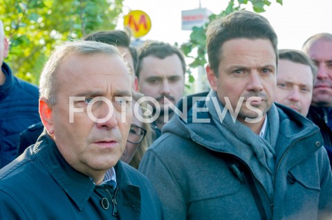  25.09.2018 WARSZAWA<br />KAMPANIA SAMORZADOWA PO W WARSZAWIE<br />N/Z RAFAL TRZASKOWSKI GRZEGORZ SCHETYNA<br /> 