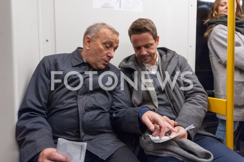  25.09.2018 WARSZAWA<br />KAMPANIA SAMORZADOWA PO W WARSZAWIE<br />N/Z RAFAL TRZASKOWSKI GRZEGORZ SCHETYNA<br /> 