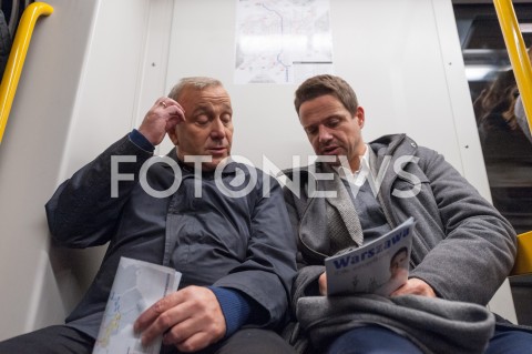  25.09.2018 WARSZAWA<br />KAMPANIA SAMORZADOWA PO W WARSZAWIE<br />N/Z RAFAL TRZASKOWSKI GRZEGORZ SCHETYNA<br /> 