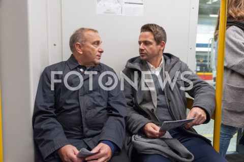  25.09.2018 WARSZAWA<br />KAMPANIA SAMORZADOWA PO W WARSZAWIE<br />N/Z RAFAL TRZASKOWSKI GRZEGORZ SCHETYNA<br /> 