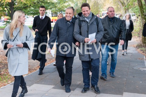  25.09.2018 WARSZAWA<br />KAMPANIA SAMORZADOWA PO W WARSZAWIE<br />N/Z RAFAL TRZASKOWSKI GRZEGORZ SCHETYNA<br /> 