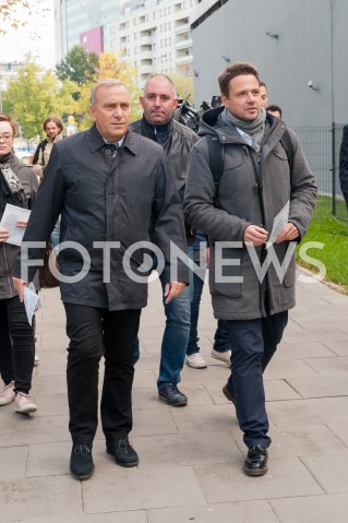  25.09.2018 WARSZAWA<br />KAMPANIA SAMORZADOWA PO W WARSZAWIE<br />N/Z RAFAL TRZASKOWSKI GRZEGORZ SCHETYNA<br /> 