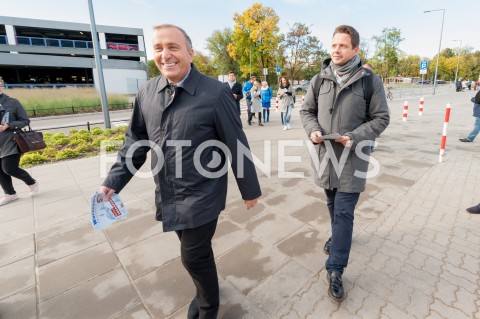  25.09.2018 WARSZAWA<br />KAMPANIA SAMORZADOWA PO W WARSZAWIE<br />N/Z RAFAL TRZASKOWSKI GRZEGORZ SCHETYNA<br /> 