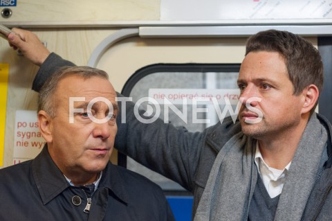  25.09.2018 WARSZAWA<br />KAMPANIA SAMORZADOWA PO W WARSZAWIE<br />N/Z RAFAL TRZASKOWSKI GRZEGORZ SCHETYNA<br /> 