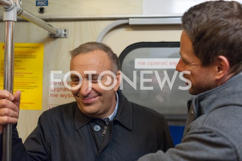  25.09.2018 WARSZAWA<br />KAMPANIA SAMORZADOWA PO W WARSZAWIE<br />N/Z RAFAL TRZASKOWSKI GRZEGORZ SCHETYNA<br /> 