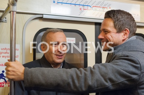  25.09.2018 WARSZAWA<br />KAMPANIA SAMORZADOWA PO W WARSZAWIE<br />N/Z RAFAL TRZASKOWSKI GRZEGORZ SCHETYNA<br /> 