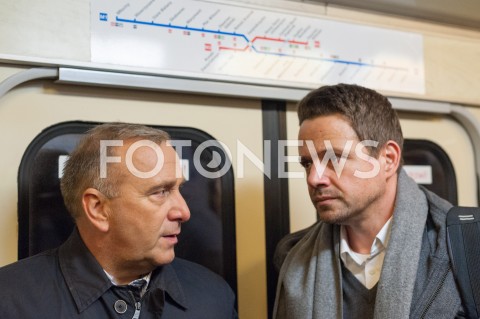  25.09.2018 WARSZAWA<br />KAMPANIA SAMORZADOWA PO W WARSZAWIE<br />N/Z RAFAL TRZASKOWSKI GRZEGORZ SCHETYNA<br /> 