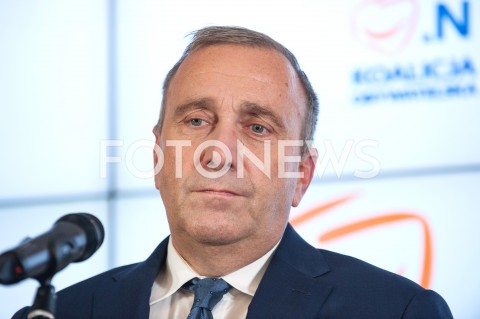  26.09.2018 WARSZAWA<br />KONFERENCJA KOALICJI OBYWATELSKIEJ NA TEMAT WYGRANEGO PROCESU W TRYBIE WYBORCZYM Z PREMIEREM MATEUSZEM MORAWIECKIM<br />N/Z GRZEGORZ SCHETYNA<br /> 
