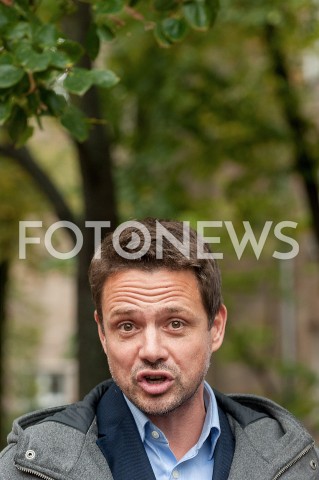  27.09.2018 WARSZAWA<br />BRIEFING PRASOWY KANDYDATA NA PREZYDENTA WARSZAWY RAFALA TRZASKOWSKIEGO NA TEMAT SPORTU W WARSZAWIE<br />N/Z RAFAL TRZASKOWSKI<br /> 