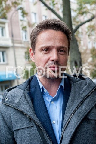  27.09.2018 WARSZAWA<br />BRIEFING PRASOWY KANDYDATA NA PREZYDENTA WARSZAWY RAFALA TRZASKOWSKIEGO NA TEMAT SPORTU W WARSZAWIE<br />N/Z RAFAL TRZASKOWSKI<br /> 