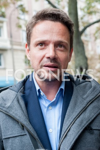  27.09.2018 WARSZAWA<br />BRIEFING PRASOWY KANDYDATA NA PREZYDENTA WARSZAWY RAFALA TRZASKOWSKIEGO NA TEMAT SPORTU W WARSZAWIE<br />N/Z RAFAL TRZASKOWSKI<br /> 