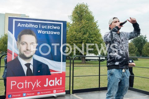  27.09.2018 WARSZAWA<br />SPOTKANIE PATRYKA JAKIEGO Z MIESZKANCAMI BRODNA<br />N/Z PIOTR SZOT HCR<br /> 