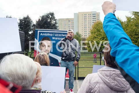 27.09.2018 WARSZAWA<br />SPOTKANIE PATRYKA JAKIEGO Z MIESZKANCAMI BRODNA<br />N/Z PIOTR SZOT HCR<br /> 