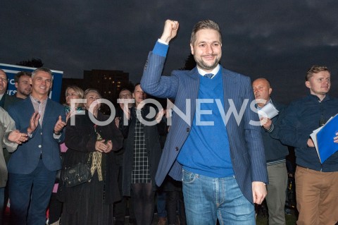 Spotkanie wyborcze Patryka Jakiego w Parku Bródnowskim w Warszawie