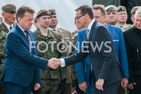  27.09.2018 WARSZAWA<br />
PIERWSZE CENTRALNE OBCHODY SWIETA WOJSKA OBRONY TERYTORIALNEJ<br />
N/Z PREMIER MATEUSZ MORAWIECKI MAREK SUSKI MARIUSZ BLASZCZAK<br />
 