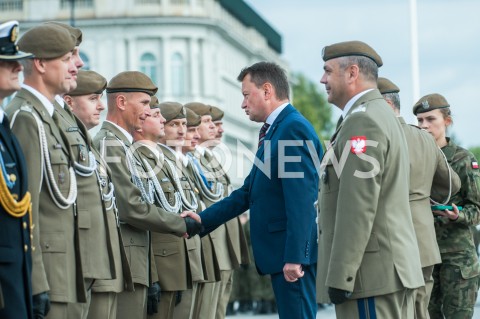 27.09.2018 WARSZAWA<br />
PIERWSZE CENTRALNE OBCHODY SWIETA WOJSKA OBRONY TERYTORIALNEJ<br />
N/Z MARIUSZ BLASZCZAK WIESLAW KUKULA<br />
 