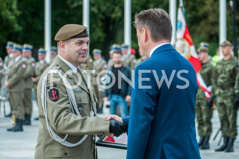  27.09.2018 WARSZAWA<br />PIERWSZE CENTRALNE OBCHODY SWIETA WOJSKA OBRONY TERYTORIALNEJ<br />N/Z WIESLAW KUKULA MARIUSZ BLASZCZAK<br /> 