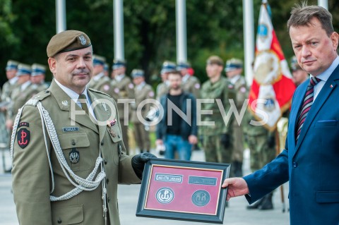  27.09.2018 WARSZAWA<br />PIERWSZE CENTRALNE OBCHODY SWIETA WOJSKA OBRONY TERYTORIALNEJ<br />N/Z WIESLAW KUKULA MARIUSZ BLASZCZAK<br /> 