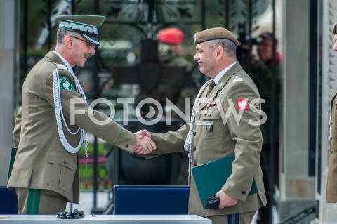  27.09.2018 WARSZAWA<br />PIERWSZE CENTRALNE OBCHODY SWIETA WOJSKA OBRONY TERYTORIALNEJ<br />N/Z WIESLAW KUKULA TOMASZ PRAGA ( KOMENDANT GLOWNY STRAZY GRANICZNEJ )<br /> 
